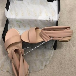 Blush pink sandals
